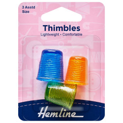 Thimble - Lightweight - 3 Assorted Sizes, the package on a white background