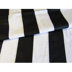 black&white stripes 60mm/60mm- medium cotton fabric, the capture with the fold