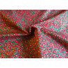 Metallic gold stars on red color background - 100% Cotton fabric, the capture with the twist in the middle