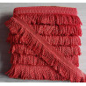 Thick bullion fringe - 60mm - red