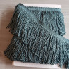 Thick bullion fringe - 150mm (6'') -  teal , full reel on the table