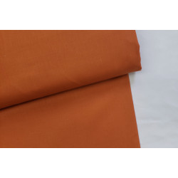 medium-weight cotton fabric - dark orange - the fabric with the fold, placed across the frame