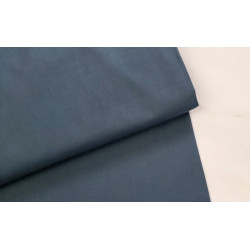 medium-weight cotton fabric -  dark petrol blue color, the fabric with the fold, placed across the frame