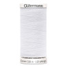 Sewing machine thread - white color - 200m spool, placed on a white background