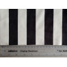 Stripes black&off white - velvet fabric - stripe width 3/3cm, the fabric with the ruler on the edge