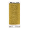 Sewing machine thread - Gold color - 200m spool, placed on a white background