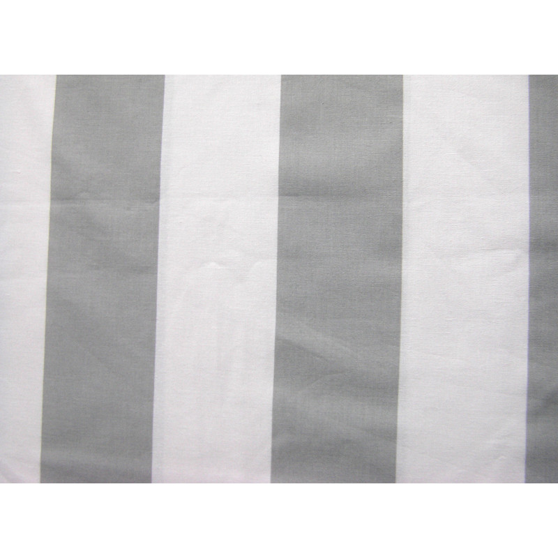 grey&white stripes 80mm/80mm- medium-weight cotton fabric