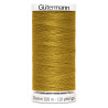 Sewing machine thread -  Curry color - 200m spool, placed on a white background