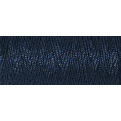 Sewing machine thread - Dark navy denim color - 200m spool, placed on a white background