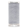 Sewing machine thread -   Light grey color - 200m spool, placed on a white background