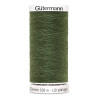 Sewing machine thread -   Hunter green color - 200m spool, placed on a white background