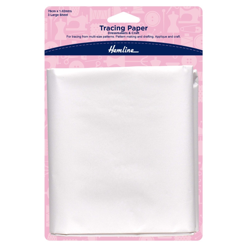 Plain tracing paper 76 x 102cm- 3 sheets pack placed on a white background Plain tracing paper 76 x 102cm- 3 sheets pack placed on a white background