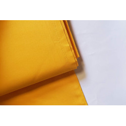 medium-weight cotton fabric -  Dark yellow color, the fabric with the fold, placed across the frame