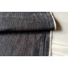 black stretch cotton denim fabric