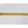 Cotton gimp trim 20mm - light ochre, strip of the gimp, placed on a white background
