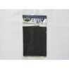 Iron-on cotton fabric sheet - dark denim, placed on a white background
