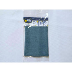 Iron-on cotton fabric sheet - sky blue color, placed on a white background