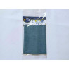 Iron-on cotton fabric sheet - sky blue color, placed on a white background
