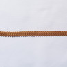 pholstery braid 14mm - Ochre color, a strip of the gimp placed on a white background