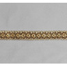 Multicolor gimp trim 18mm - gold&brown, on the white background