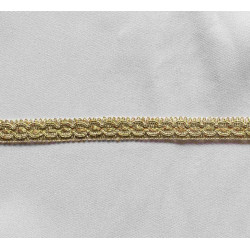 Multicolor gimp trim 18mm -  beige&brown&brocade, on the white background