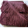 Thick bullion fringe - 150mm (6'') -  Heather, full reel on the table