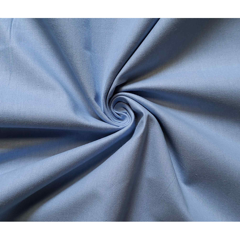 medium-weight cotton fabric - Baby blue color, the fabric with the twist, placed across the frame