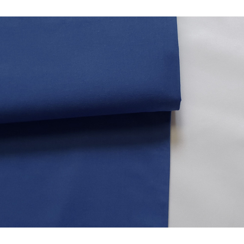 medium-weight cotton fabric -  Royal blue color, the fabric with the fold, placed across the frame
