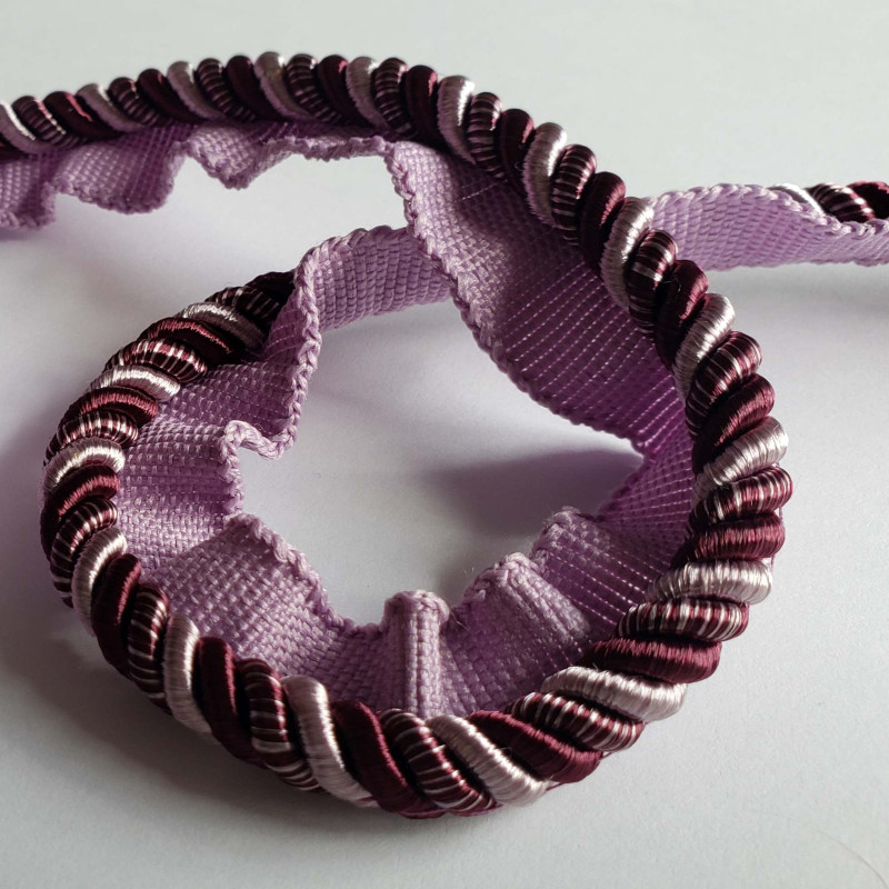 Two-tone upholstery piping cord - purple&lila- size 7