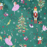 Christmas cracker-green - cotton fabric