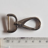 Swivel hook - metal - silver 20mm