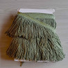 Thick bullion fringe - 150mm (6'') -  sage, full reel on the table