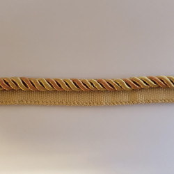 Two-tone upholstery piping cord -gold&gold - size 7