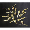 zip slider- size 5 - gold for coil zip