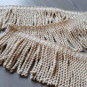 cotton bullion fringe - 120mm - natural color