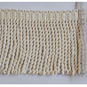 cotton bullion fringe - 120mm - natural color, placed on the white background