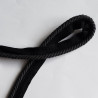 Cotton flanged rope  piping cord 6mm - Black