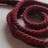 Cotton flanged rope  piping cord 6mm - Burgundy