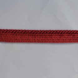 Cotton flanged rope  piping cord 6mm - Red