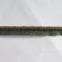 Cotton flanged rope  piping cord 6mm - Olive