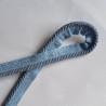 Cotton flanged rope  piping cord 6mm - Denim Blue