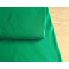 medium-weight cotton fabric -  jade green color, the fabric with the fold, placed across the frame