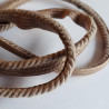 Cotton flanged rope  piping cord 6mm - Dark Beige