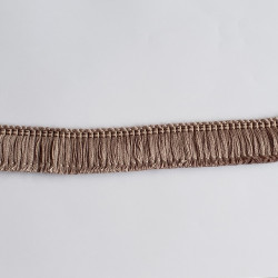 Short cotton fringe 3cm - Dark Beige