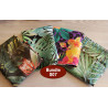 Outdoor fabric remnants bundle - 4 pieces- tropical designs