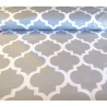 Waterproof fabric -  Moroccan Quatrefoil - grey