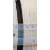 Fine flanged fabric piping cord - black satin-3mm, photo  with the ruler