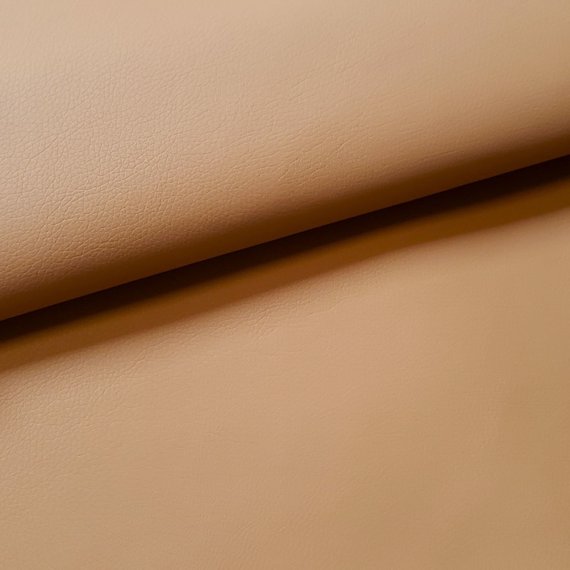 Self-Adhesive Faux leather fabric - Caramel colour