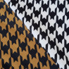 set of two velvets printed in houndstooth pattern