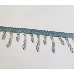Glass bead fringing - duck...